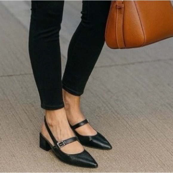 Steve Madden Christyy Black Slingback Mary Jane Flats Women’s Size 7.5 NIB - Picture 2 of 9
